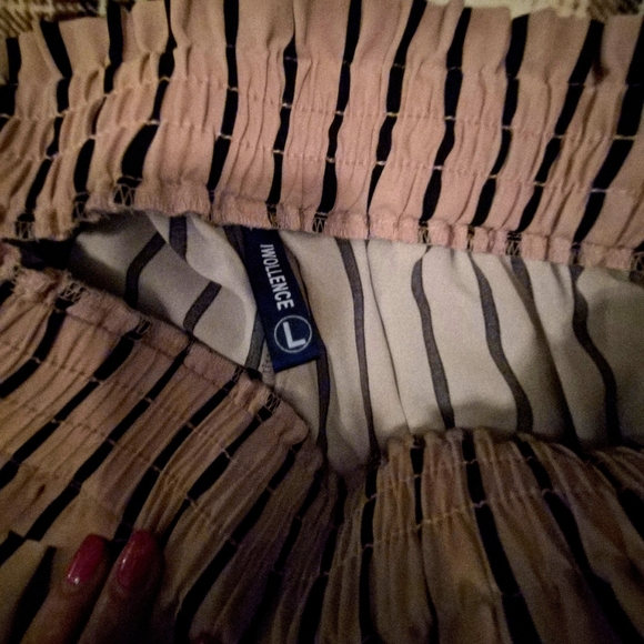 Indulge Blue Striped Wide Leg Pants - Picture 5 of 6